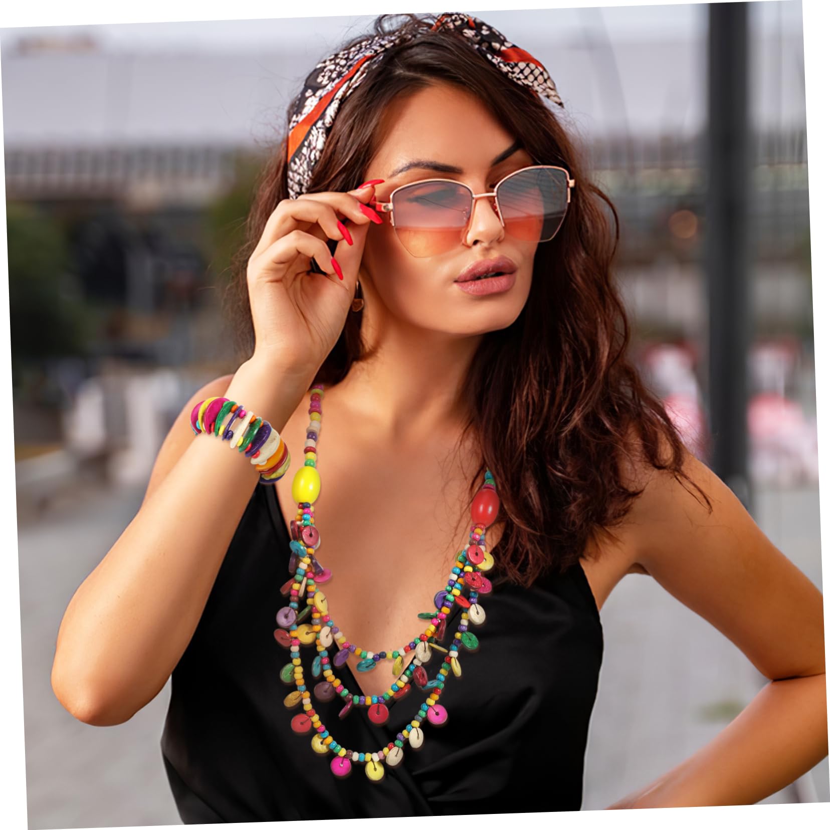 VALICLUD Böhmisches Armband shöne bescherung Handgefertigter Schmuck damen schmuck vintage Handgewebt Armband für Damen Boho Sommerschmuck Kokosnussschale