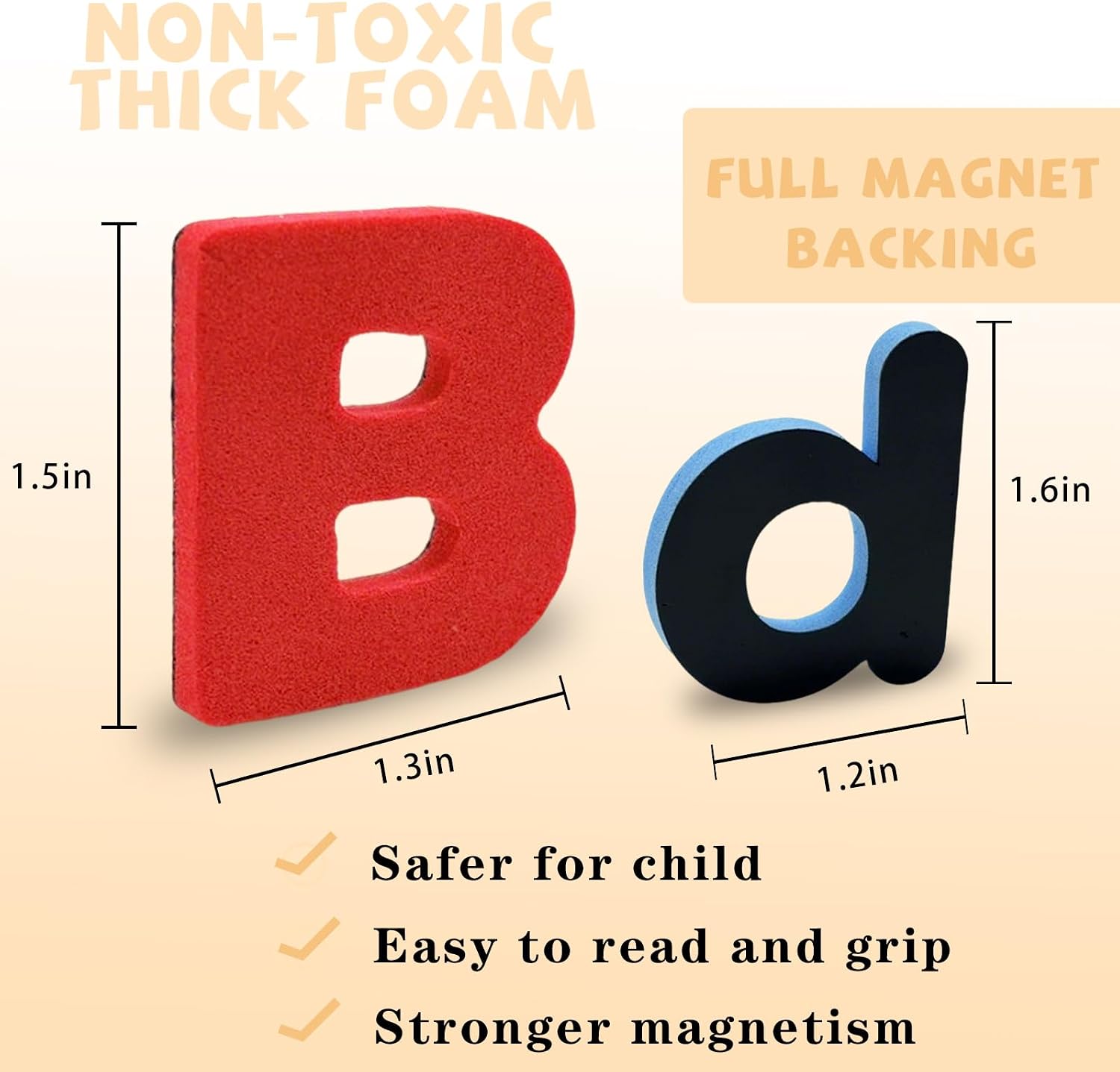 Magnetic Alphabet Letters,Refrigerator Magnets, ABC Magnetic Letters & Alphabet Magnets Set, Letter Magnets 238PCS Color Foam Uppercase Lowercase Letters for Toddlers 3+ Preschool Spelling Learning