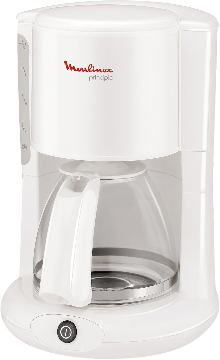 Moulinex FG260112 Principio – Cafetera, blanco/rojo, 27 x 23,6 x 35,6 cm :  Amazon.es: Hogar y cocina