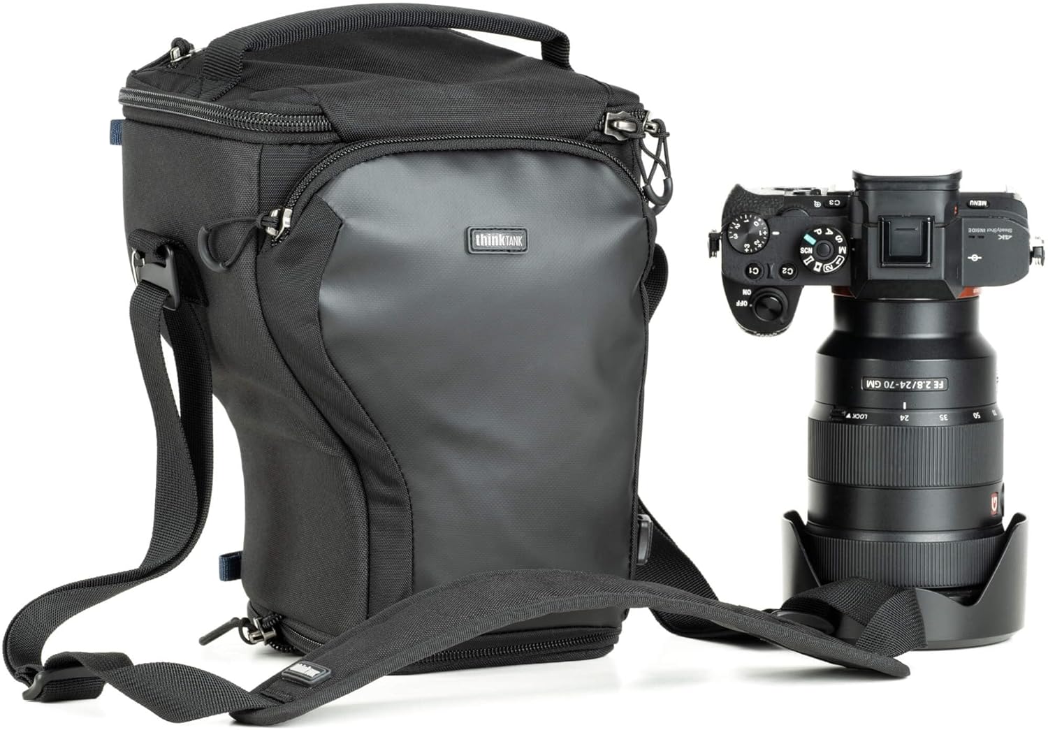 Think Tank Digital Holster 20 V3 Camera Bag Only for Standard-size Mirrorless Camera Body with 24-70mm f/2.8 Lens Attached