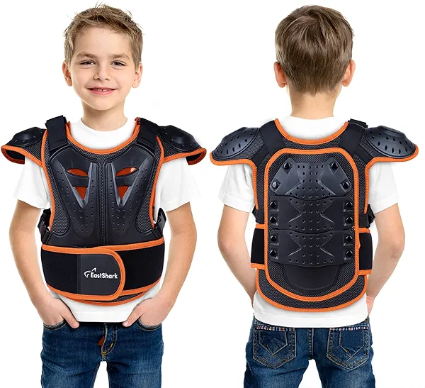 EastShark Kids Dirt Bike Body Chest Spine Protector Vest Protective for Mountain Biking Cycling Kids Dirt Bike