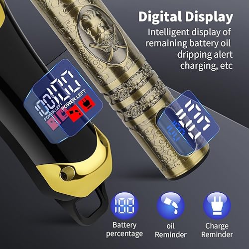 Miniatura 4 de HIENA PRO Cortapelos profesionales y cortapelos inalámbricos para hombres, juego de recortadora recargable y kit de herramientas de aseo facial,