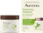 Aveeno Positively Radiant Gel Moisturizer - Dry Skin Lotion - Daily Face & Neck Cream - Hyaluronic Acid & Soy - 45 grams