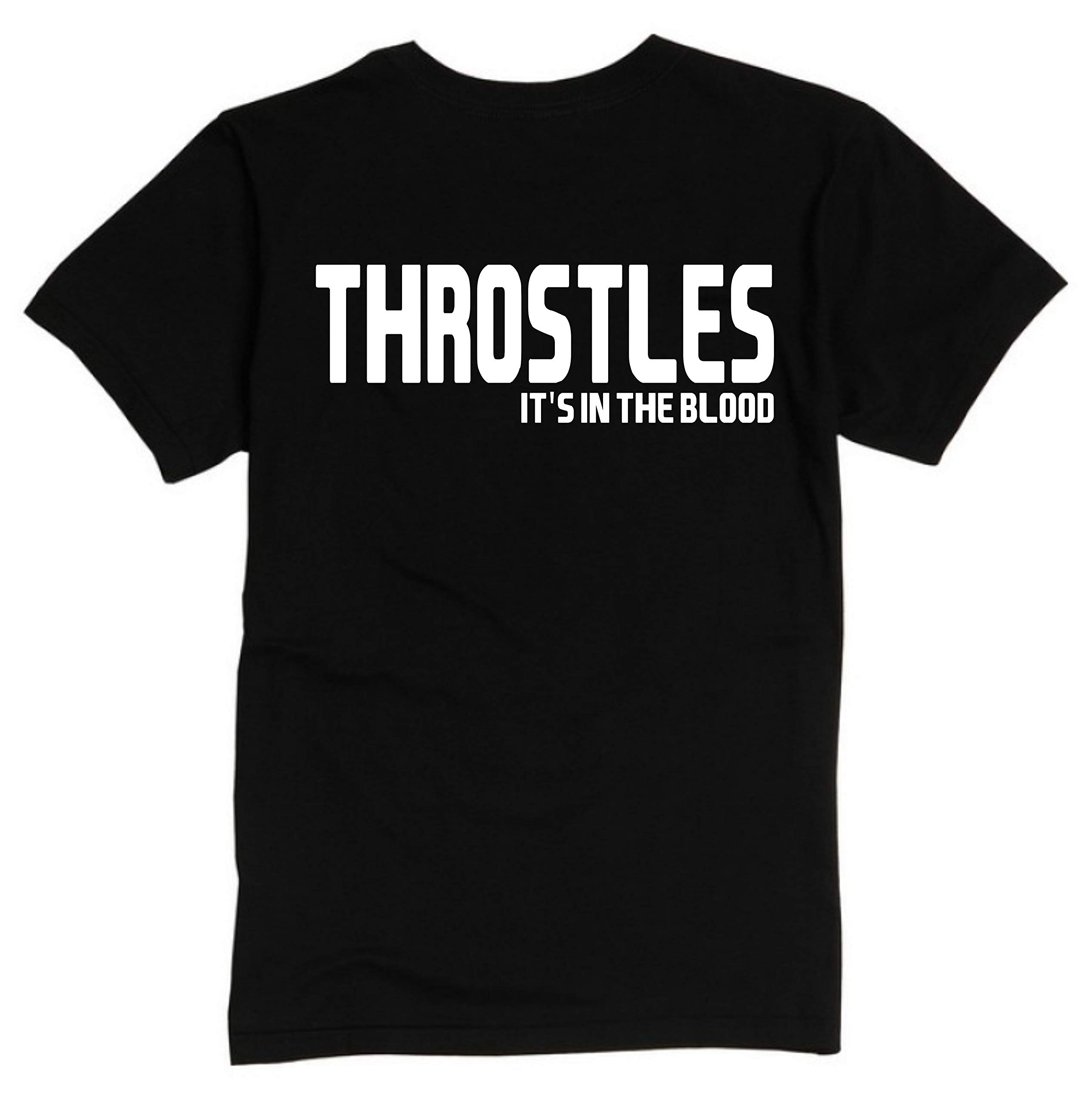 All About The Print Men's Black Throstles Its In The Blood Premium T Shirt Gift XX-Large