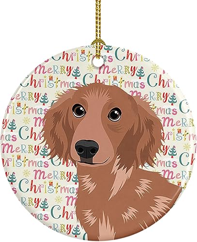 Miniatura 168 de Caroline's Treasures Adorno navideño de husky siberiano en blanco y negro #2 de cerámica para árbol de Navidad, decoración colgante para el hogar,