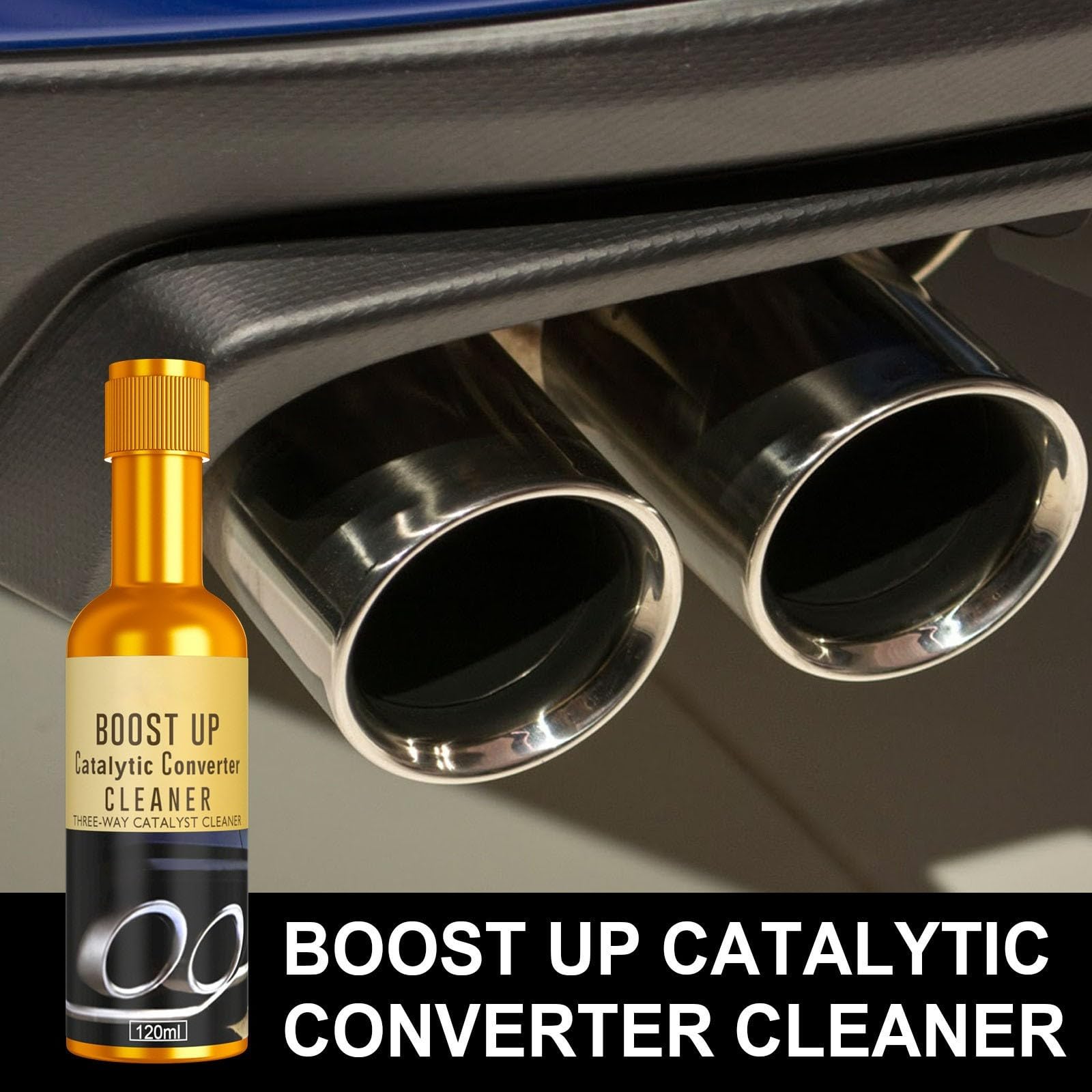 Lot de 5 nettoyants pour catalyseur, nettoyage immédiat et pratique des gaz d'échappement de voiture, moteur, turbocompresseur, catalyseur, convient pour essence, diesel, hybride - 120 ml