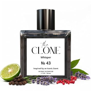 Clone, Whisper 43, Inspired by Luxury Perfume For Men, Extrait de Parfum, Fragrance Perfume Spray 1.7 Fl Oz 50ml