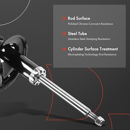 Miniatura 5 de A-Premium Par delantero (2) Conjunto de amortiguador compatible con Toyota Previa 1991-1997, lado del conductor y del pasajero