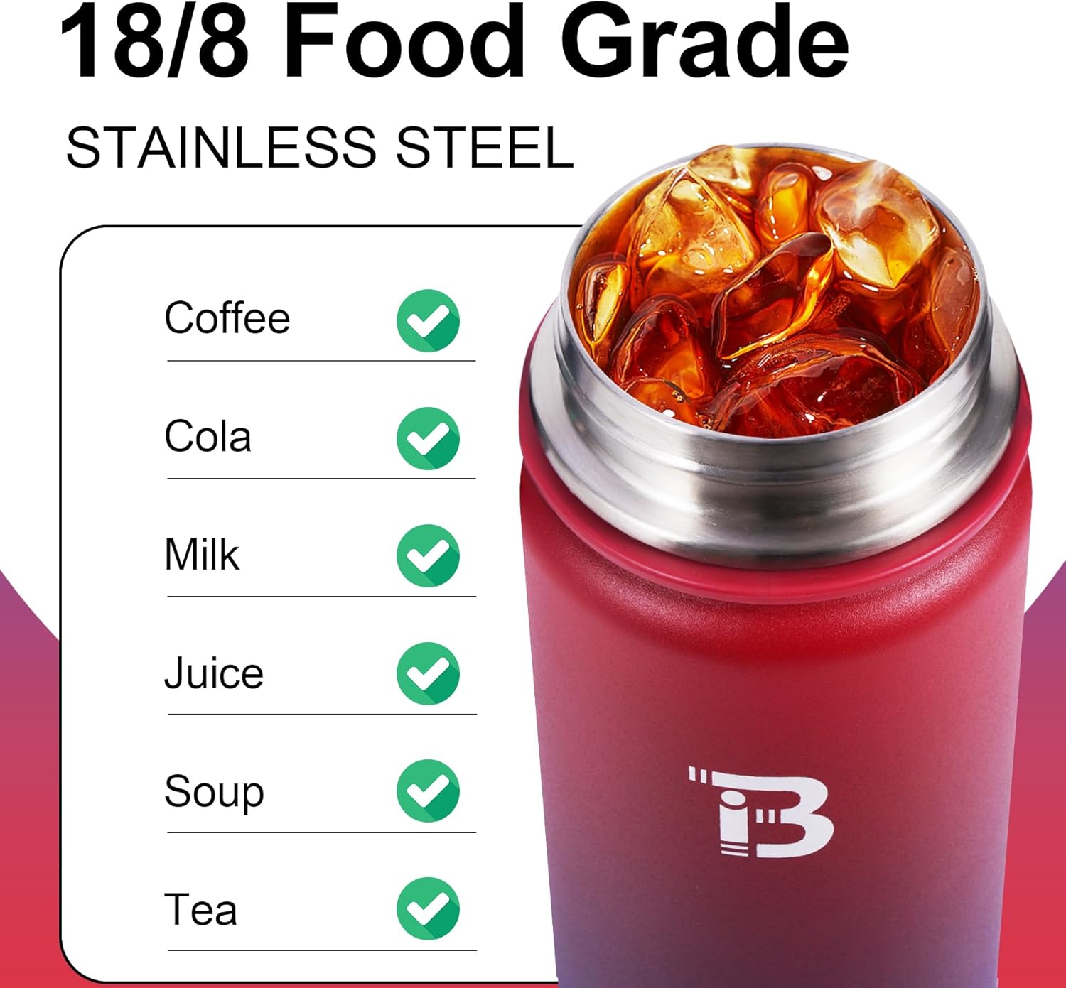 32oz Insulated Water Bottle with Straw Lid & Spout Lid & Paracord Handle, Stainless Steel Water Bottle Wide Mouth, Double Wall for Women Men Gym Fitness Outdoor - Image 3