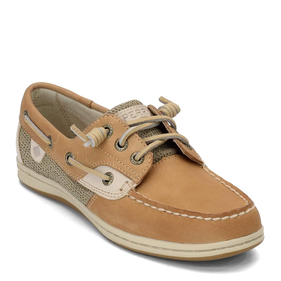 Amazon.com | Sperry Womens Songfish Boat Shoe, Linen Oat, 5