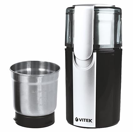 Buy Vitek Vt 1541 Bk I 200 Watt Mini Wet Dry Smart Grinder Suitable For Coffee Masala Spices Chutney With 2 Separate Detachable Jars Silver Black Online At Low Prices In India Amazon In