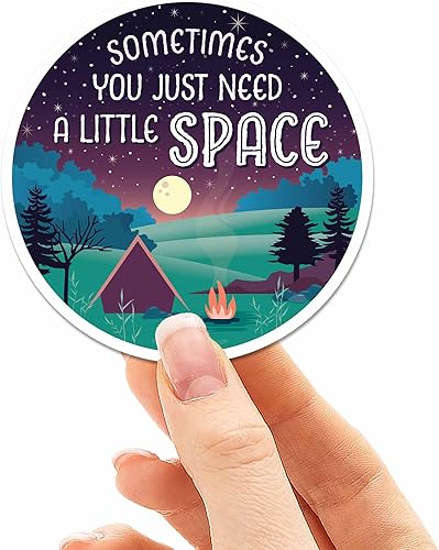 Miniatura 5 de Need a Little Space Camping Bumper Sticker for Car - Cute Lake Life Decals for Hydroflask - Night Sky Nature Quote Tumbler Stickers (Set of All 4)