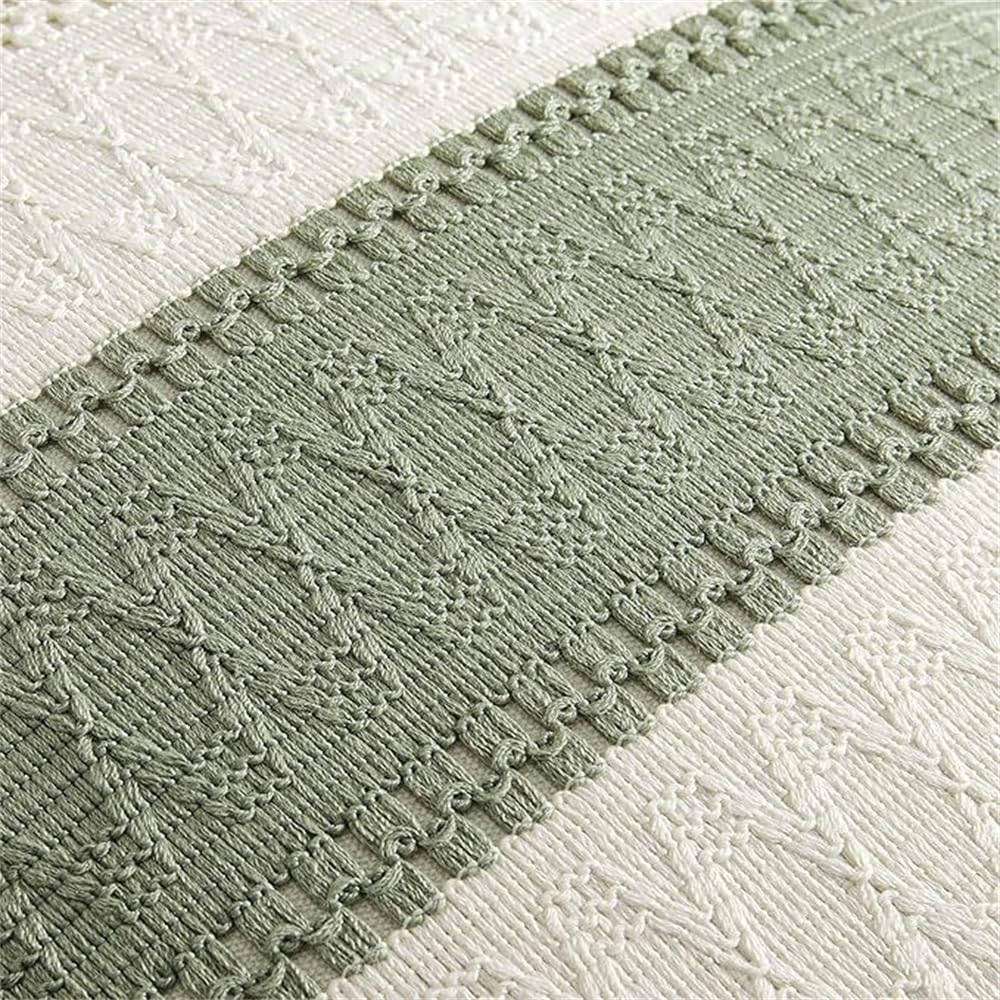 Set Di 2 Federe Per Cuscini 55x55 Cm In Ciniglia - Morbide E Bohémien - Cuscini Decorativi Per Divano E Letto, Colore Crema Neutro