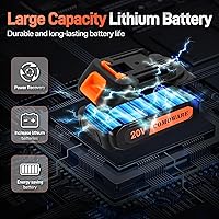 Vista 45 de COMOWARE Juego de herramientas para el hogar con taladro inalámbrico de 20 V, kit de herramientas de mano de 120 piezas para hombres, juego