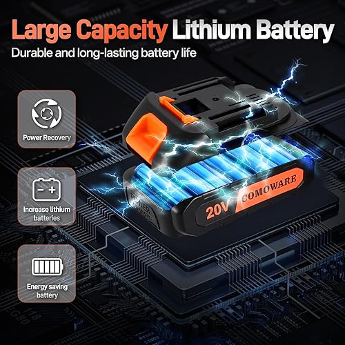 Vista 45 de COMOWARE Juego de herramientas para el hogar rosa con taladro inalámbrico de 20 V, kit de herramientas de mano de 120 piezas para mujeres, juego