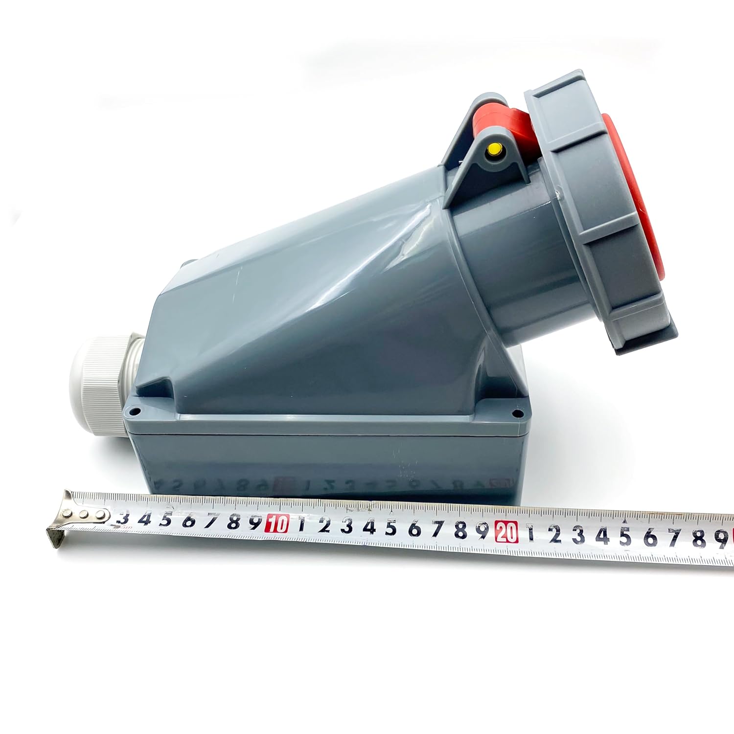 1Set 63A 4Pin Industrial Connector Plug Socket, 4Pin 63A 380V-415V 3P+E 6H IEC60309 IP67 Waterproof Connector Power Connecting Industrial Surface Mounted Socket Set for Aviation and Industry