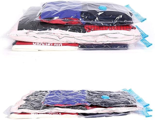 Vacuum Storage Bags Large Space Saving Storage Vacuum Bags for Clothes, Bedding, Pillows, Reusable Storage Bags 70x50cm