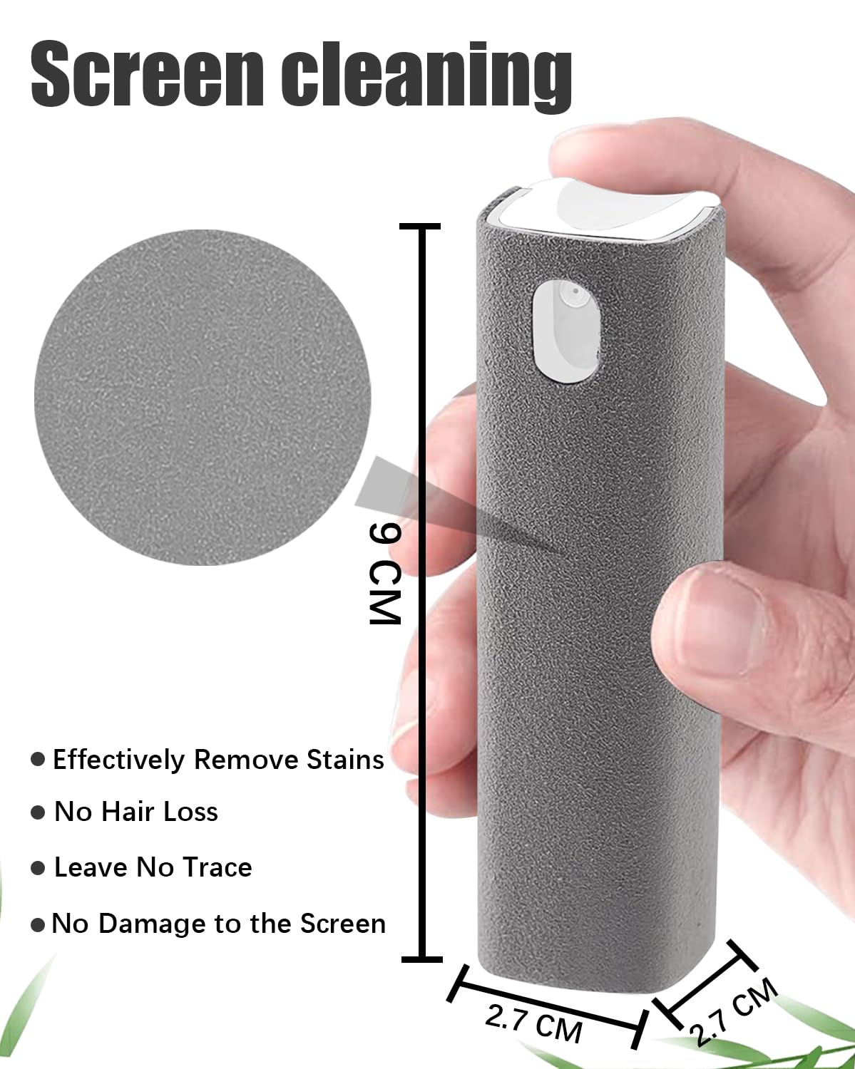 Mini kit di pulizia per schermo touch screen, spray e panno per auto, da viaggio, per iPhone, iPad, computer, laptop, tablet, MacBook, telefoni cellulari