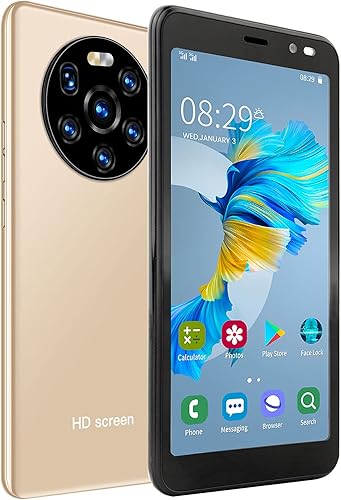 Akozon Teléfono celular desbloqueado, LANDVO Mate40 Pro pantalla HD de 5.45 pulgadas, iPhone Telefonos Desblo Dual Standby Smart Phone 512MB 4GB e