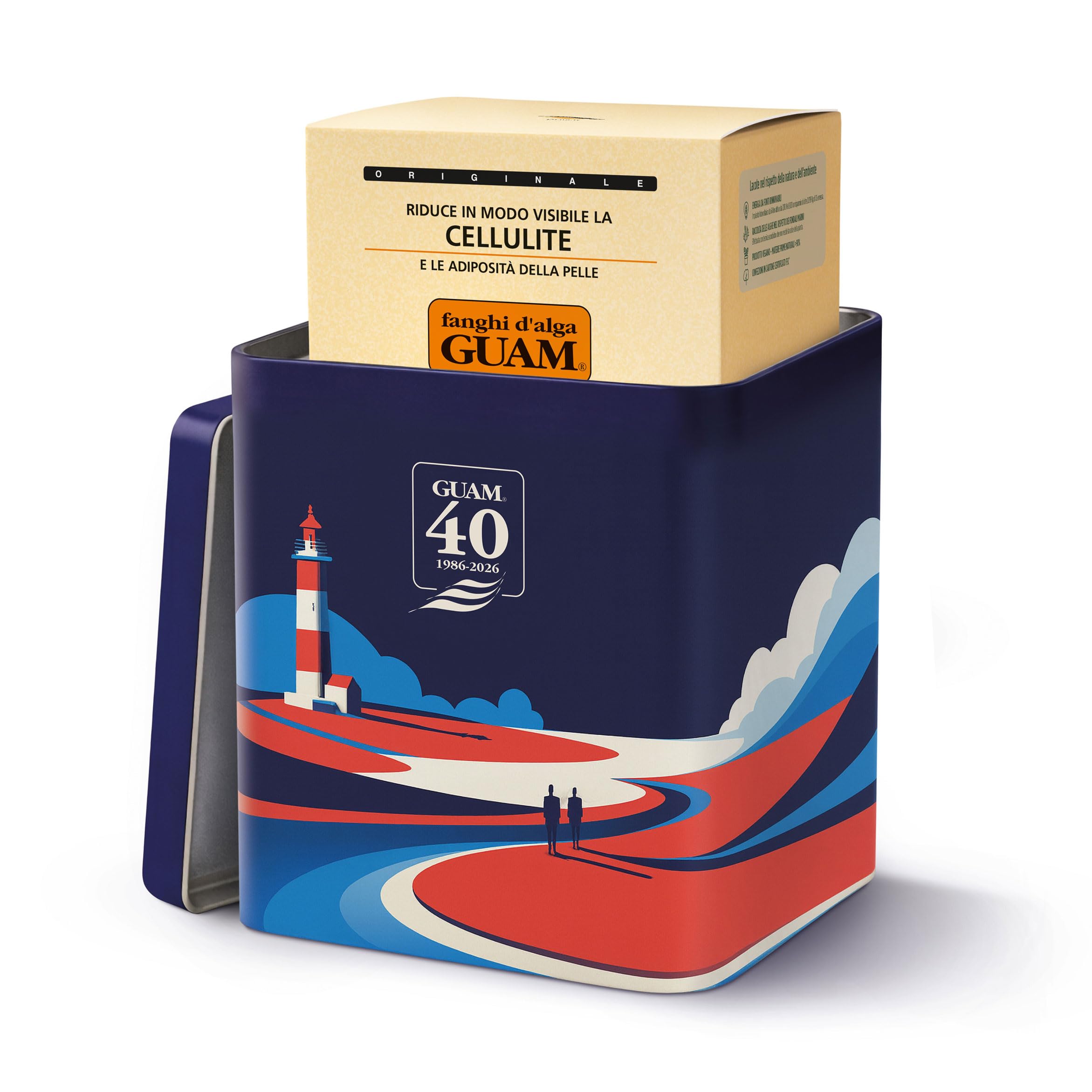 Guam Fango d' Alga 1 kg in latta celebrativa blu 40 anni di Guam