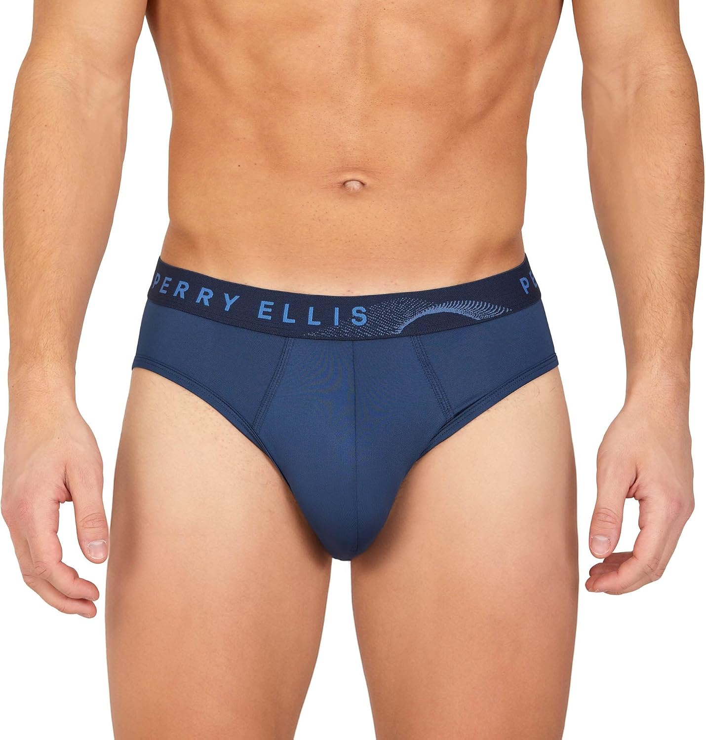 Perry Ellis Men's 6-pack Microfiber Briefs Soft Stretch Fabric With Flexible Support