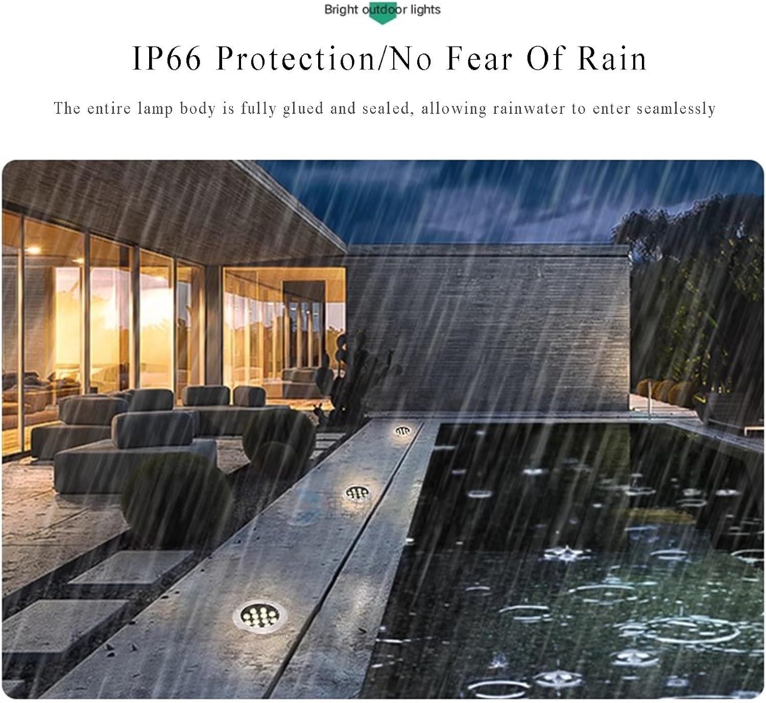 Low Voltage In-ground Lights LED Underground Light IP66 Waterproof DC12/24V Recessed Ground Light for Outdoor Garden Driveway Deck Step Buried Lights