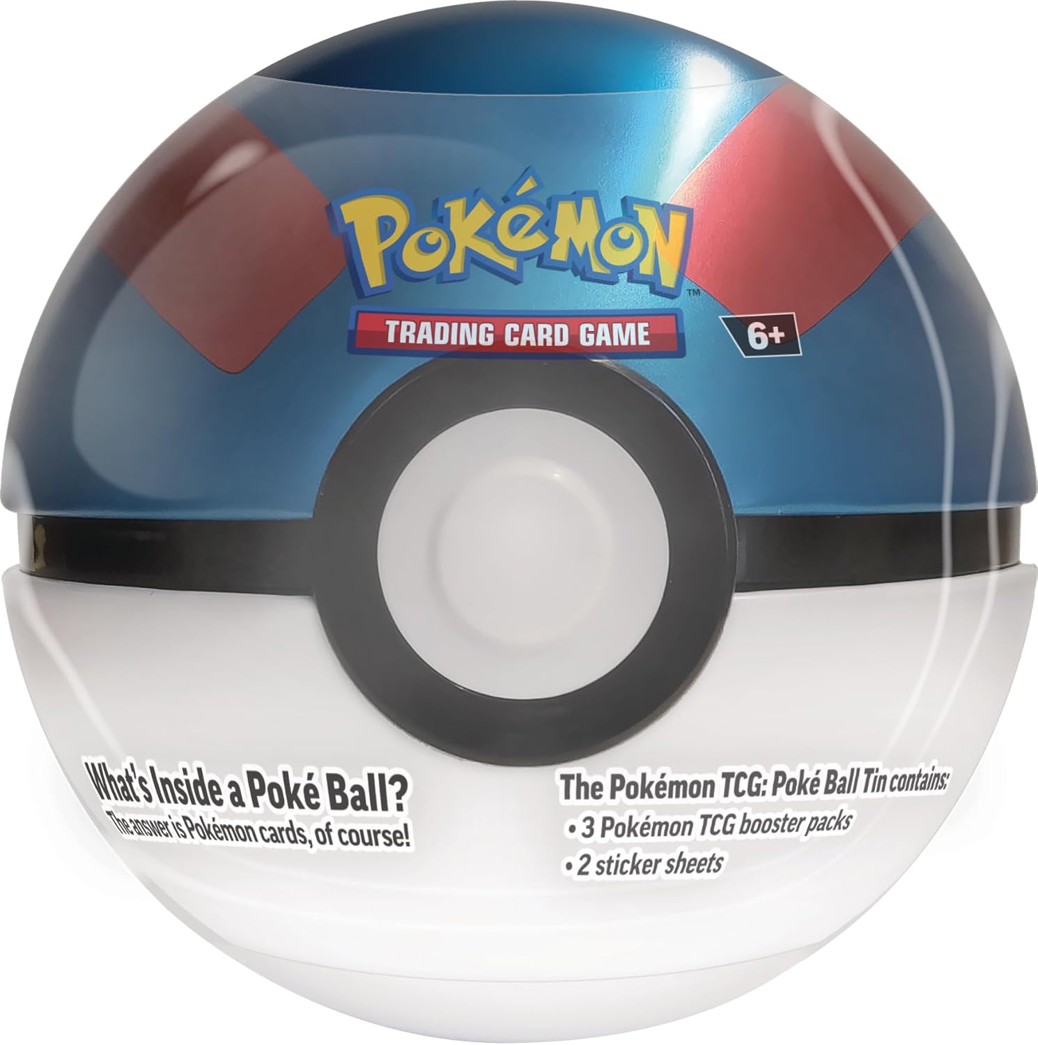 Pokémon TCG: Poké Ball Tin 3-Pack Bundle 2024- Poké Ball, Great Ball, Ultra Ball. AMAZON EXCLUSIVE (Includes 9 Scarlet & Violet Booster Packs + Stickers)