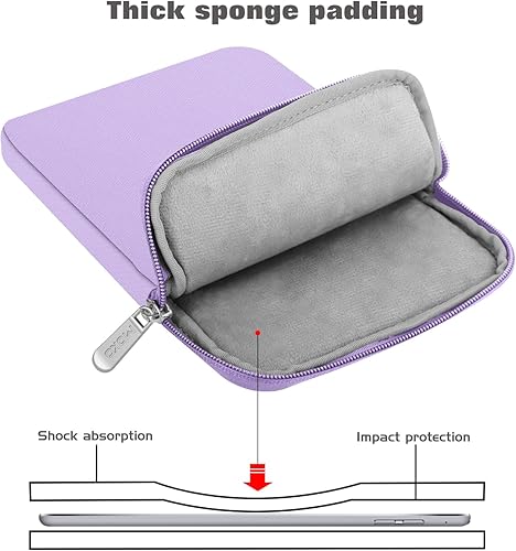 Vista 176 de MoKo Funda para tablet de 12.9 pulgadas para iPad Pro M4 y Air M2 2024, iPad Pro 12.9 M2 y M1, Galaxy Tab S8+/S9+ 12.4, bolsa de poliéster claro