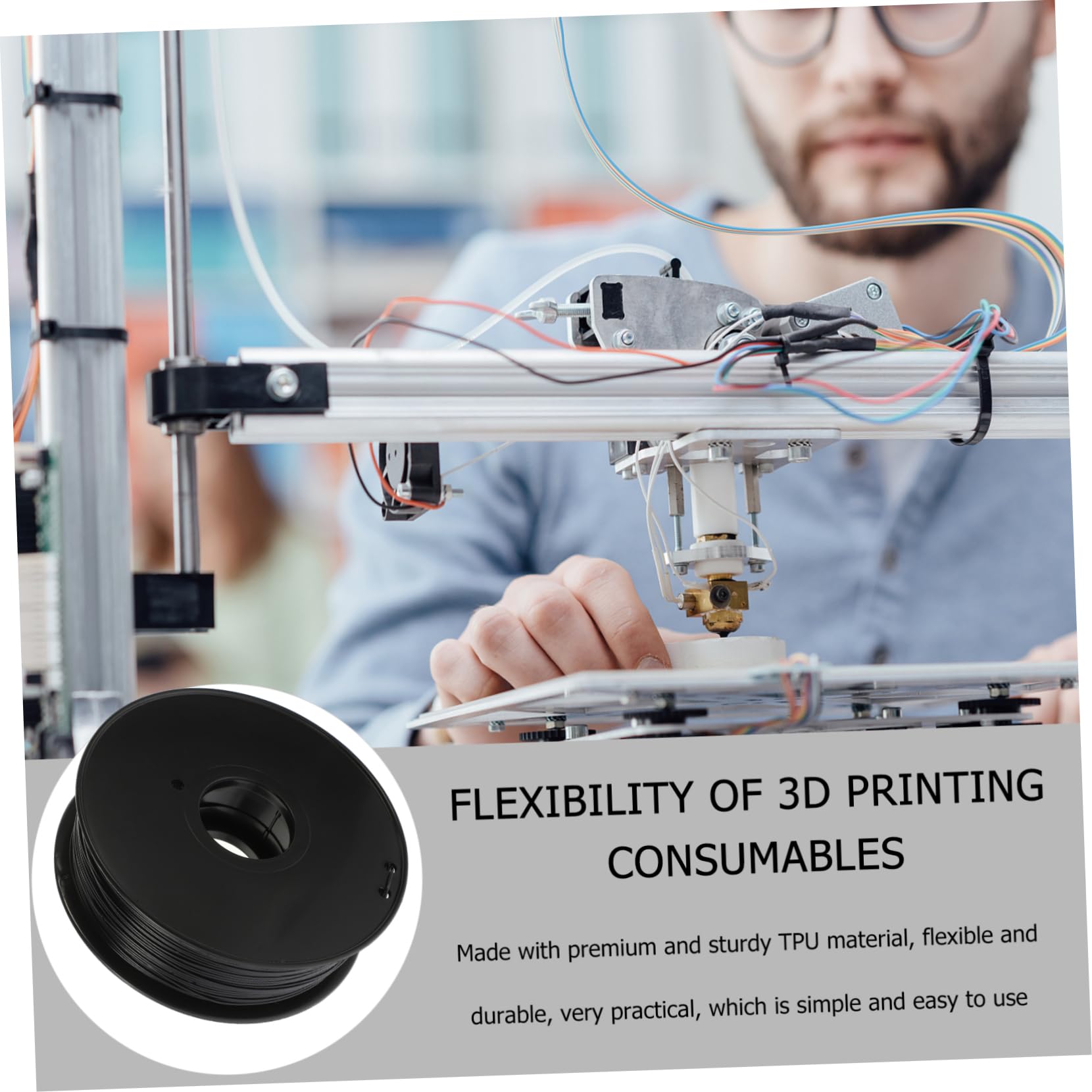 Asa 1, 75mm 3d-druckerfilament Schwarz für 3d-drucker