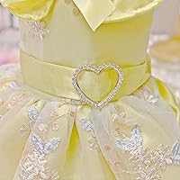 Vista 50 de Vestido de princesa de encaje para perros pequeños y pequeños extragrandes, color negro, talla L