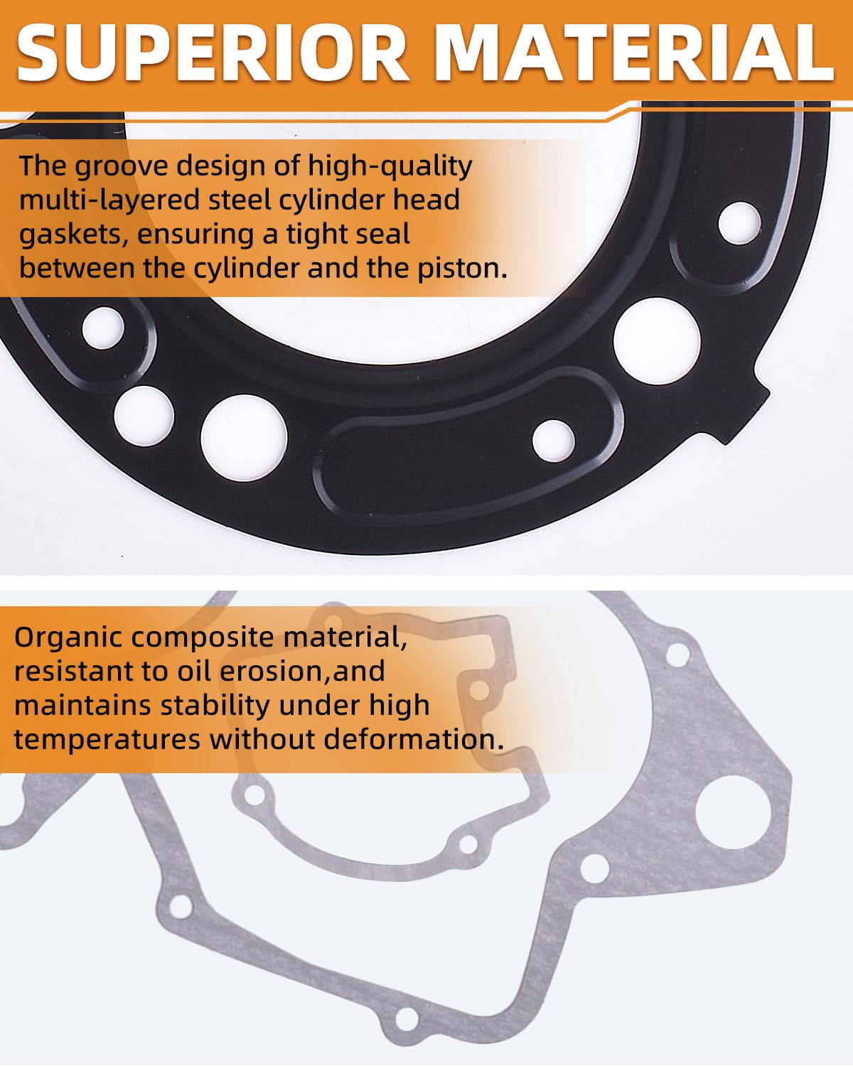Gasket Set for Honda CR125R 2004 CR 125 R, 12251-KSR-A01, 12191-KSR-A00, 11191-KZ4-L30, Full Engine Complete Rebuild Gaskets Kit