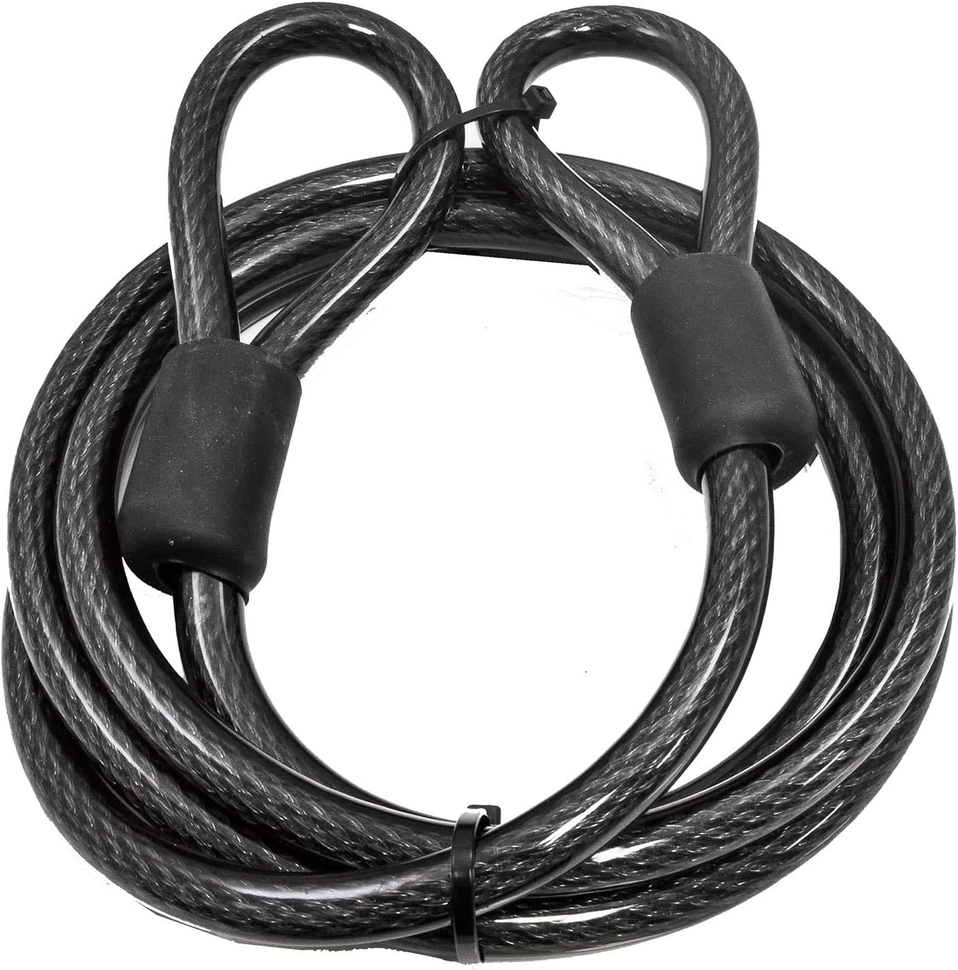 Chain Locks, Bicycle Cable Locks, Safety Cables, Vinyl Braided Steel Wire Sealed Ends with Loops, for Bicycles, Motorcycles, Ships, ladders, Doors, Lawn mowers and Equipment Lock Accessory Kits : Sports & Outdoors