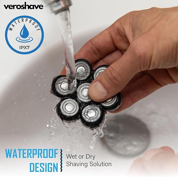 Head Shavers for Bald Men: 7D Floating Electric Razor with Removable Head, IPX7 Waterproof Wet or Dry Shaver, LED Display & Type C Fast Charging