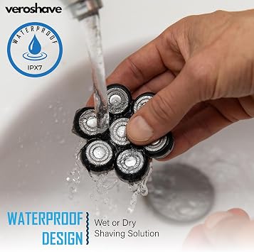 Head Shavers for Bald Men: 7D Floating Electric Razor with Removable Head, IPX7 Waterproof Wet or Dry Shaver, LED Display & Type C Fast Charging