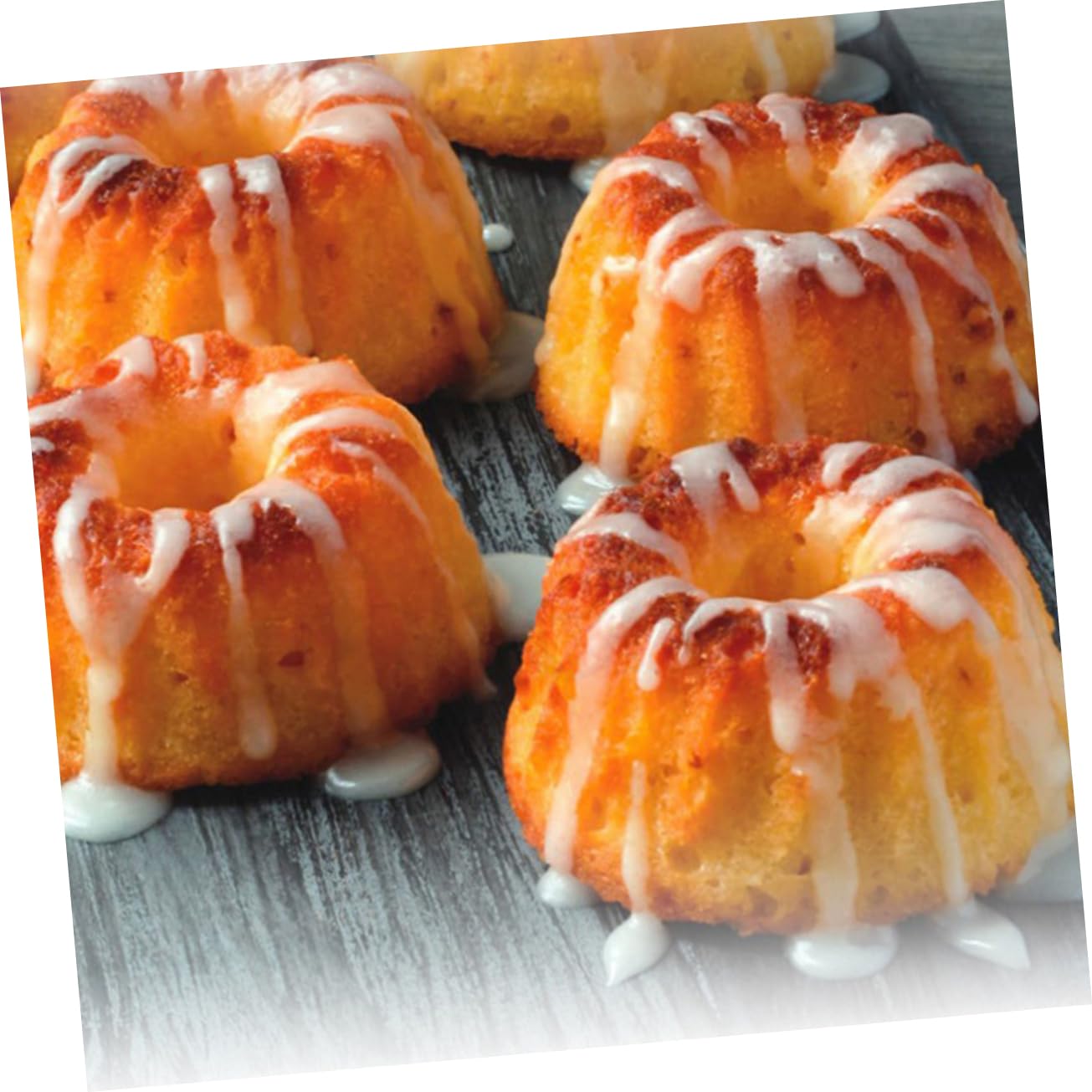 Cabilock 3pcs 6 6 Cavity Cake Mould Diy Baking Silicone Mould for Dessert Nonstick Oven Microwave Safe Random Color