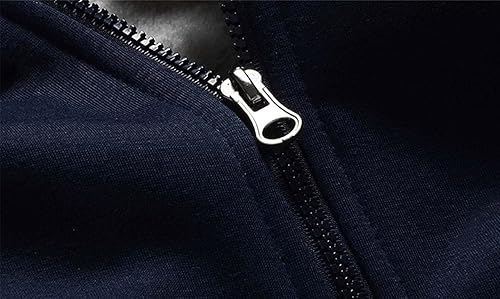 Miniatura 4 de JiangWu - Sudaderas con capucha para hombre, invierno, forro polar pesado, Sherpa con forro, cremallera, chaquetas de sudadera