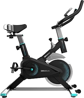Cecotec Cyclette Interna Compatta DrumFit Indoor 6000 Compact, Volano 6 Kg, Schermo LCD, Supporto Dispositivi, Ruote, Resistenza Regolabile, Sella e Manubrio Regolabili, Cyclette per Casa