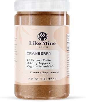 Like Mine Cranberry Extract Powder 1 lb Vegan & Non-GMO, 41 Extract Ratio