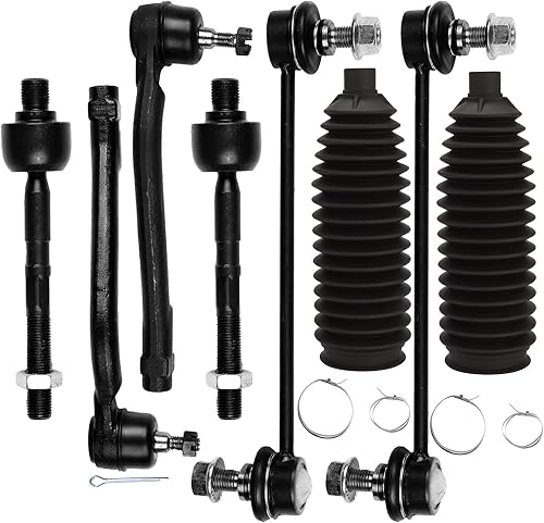 ECCPP - 8 piezas delantera interior exterior barra estabilizadora barra estabilizadora arranque de dirección para 2007-2012 para Hyundai Elantra