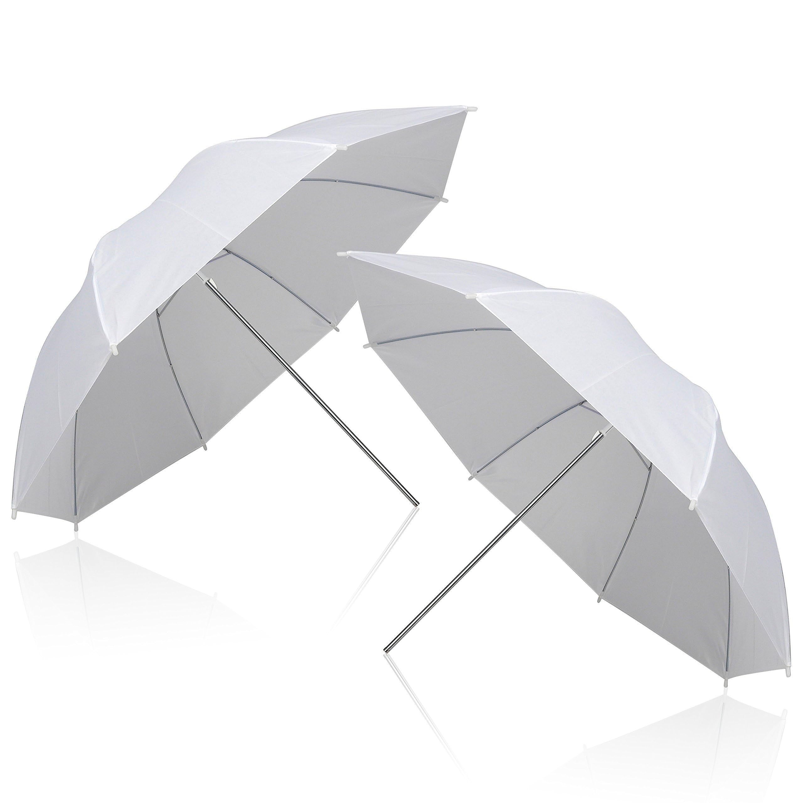 EMART 33"/84cm Translucent White Photo Soft Umbrella for Photography 2Pack