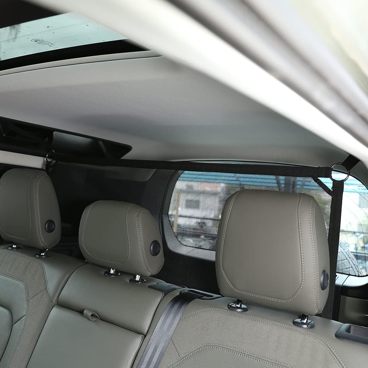Pet Restraint Net Dog Fence Car Backseat Divider Vehicle Gate Cargo Area Travel Trunk Mesh Net Screen for Land Rover Defender 110 2020 2021 (Style B)