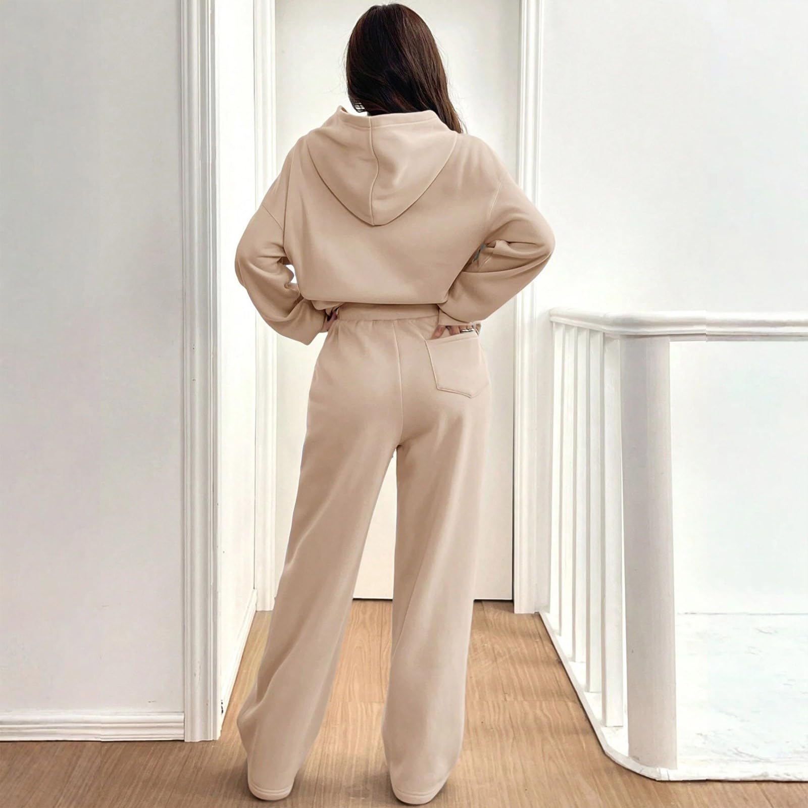 Sudadera con capucha para mujer, informal, con forro polar térmico, para invierno y otoño