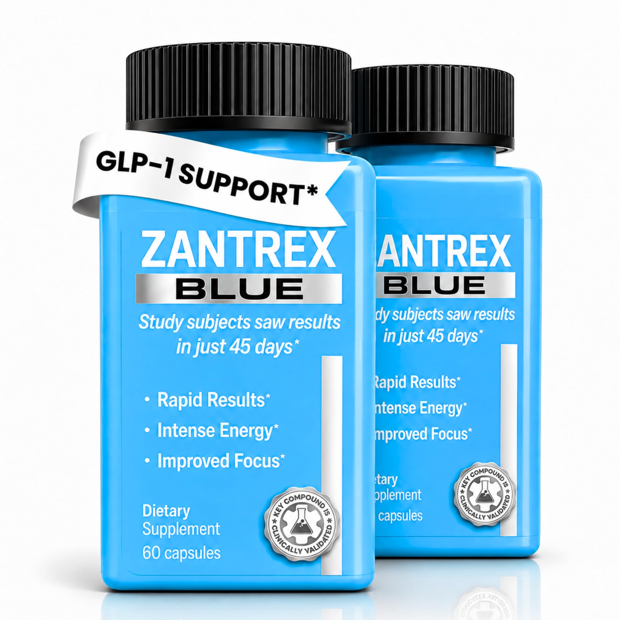 Zantrex Blue Energy &amp; Thermogenesis Boost Energy | Weight Loss Supplement for Appetite Control, Increased Calorie Burn and Supports GLP-1 Levels | 120 Capsules