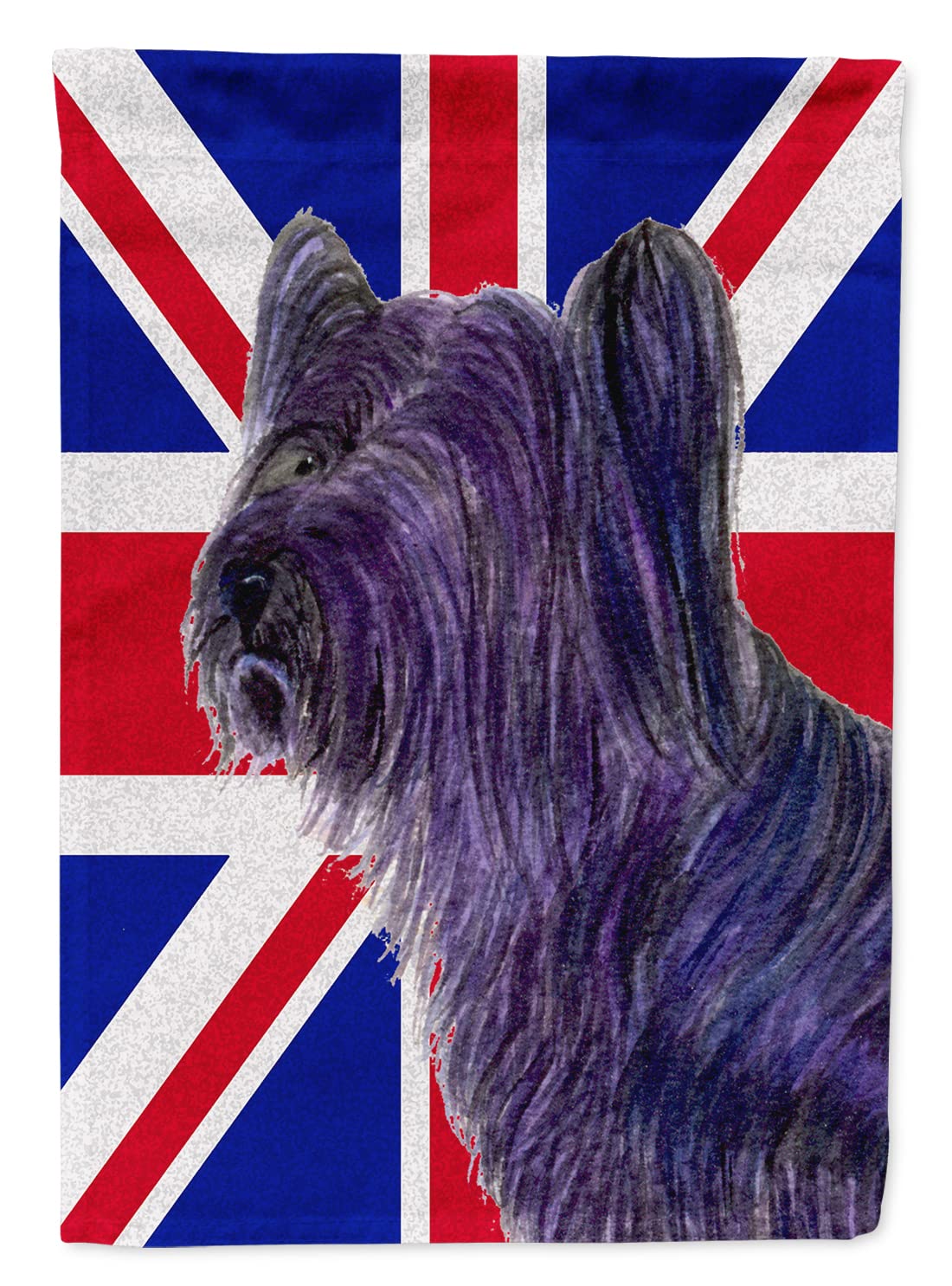 Drapeau Skye Terrier avec Union Jack pour decoration de maison Caroline's Treasures