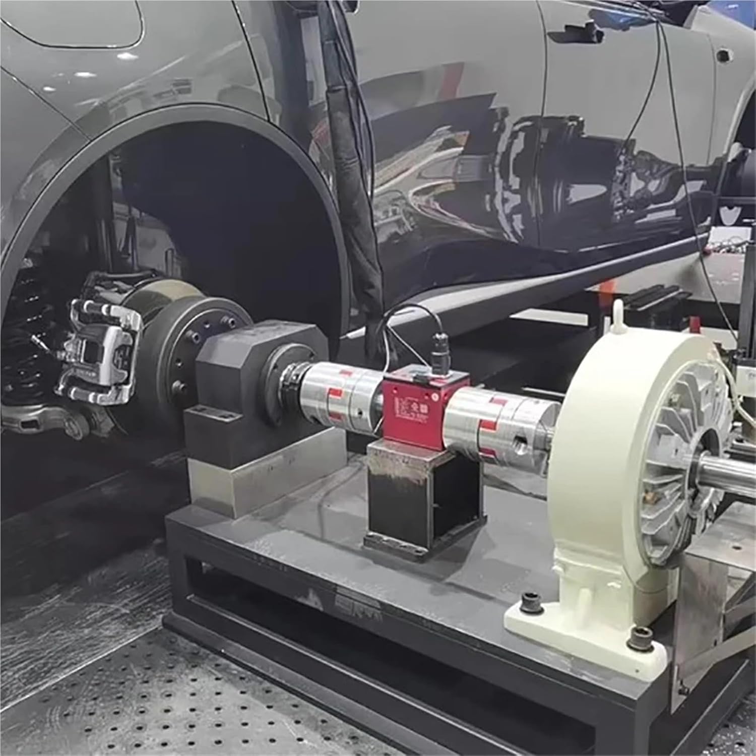 Single Axis Magnetic Powder Brake with Base, Dual axis Clutch(Single Axis,50)