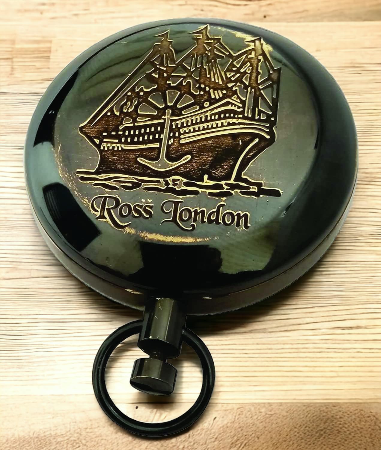 NORVILLE® Ship Design Magnetic Compass Black_2 Inch|| Ideal for Camping Trekking, Hiking etc by Venus mart