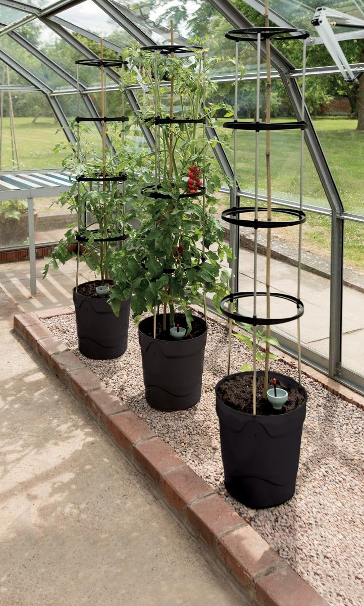 Auto Riego Grow Pot Torre en color gris por Garland