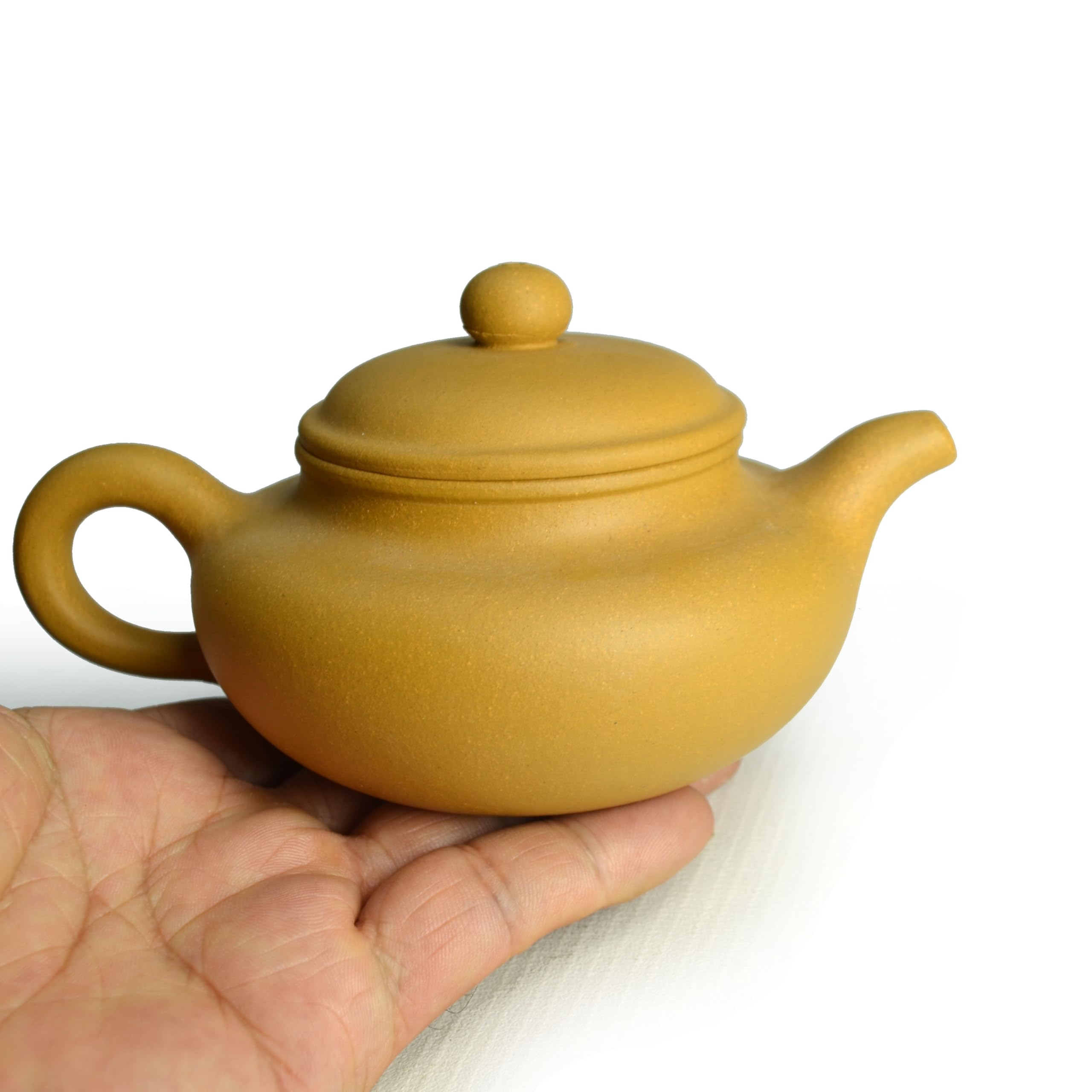 Yxhupot Teapot 8oz Chinese Yixing Clay Genuine Zisha Classics Pot Infusers Kungfu Tea (Yellow), 240ml - Image 3