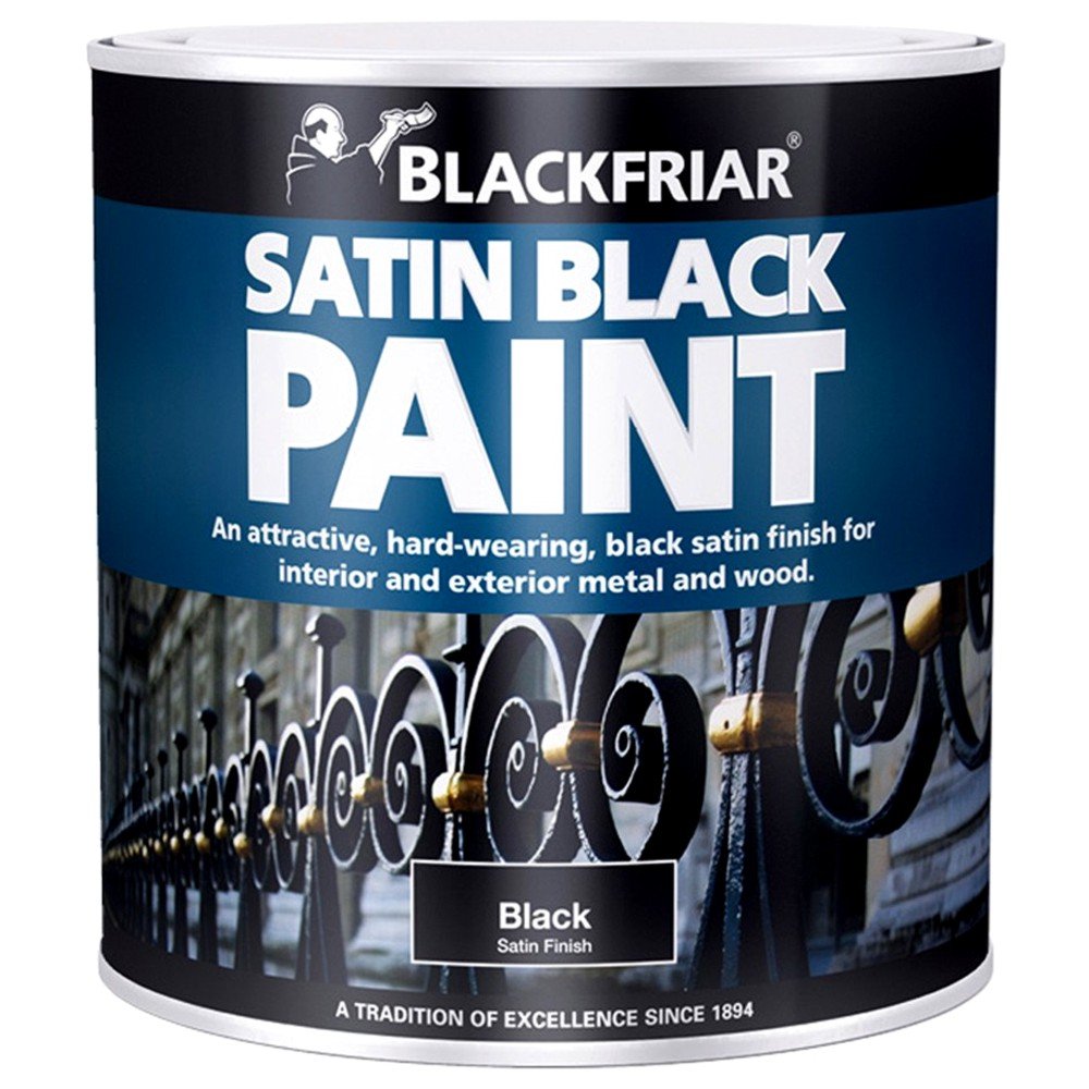 Blackfriar Bf0520003e1 Satin Black Paint 500Ml 5013296340335