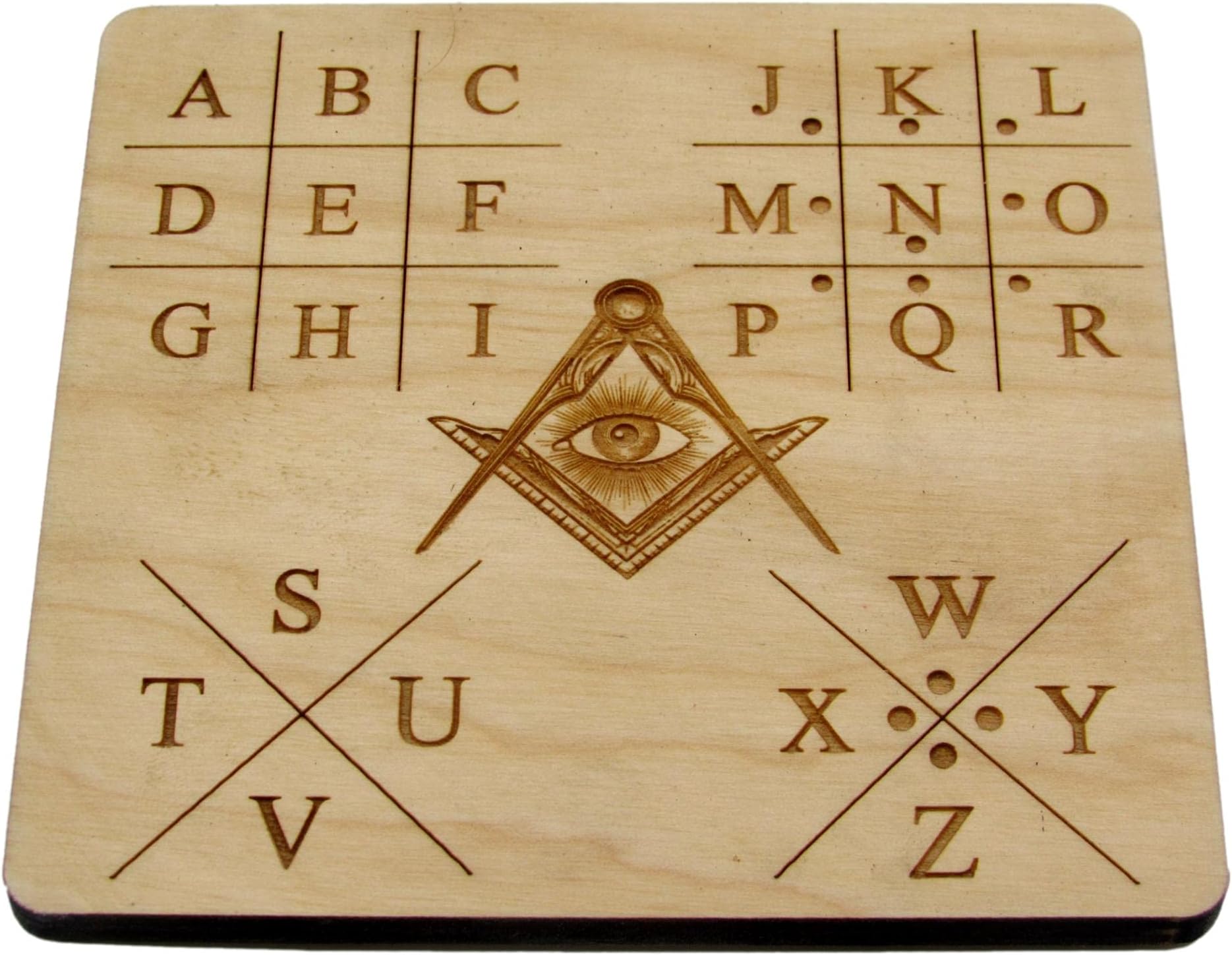 Masonic Cipher Key Escape Room Prop